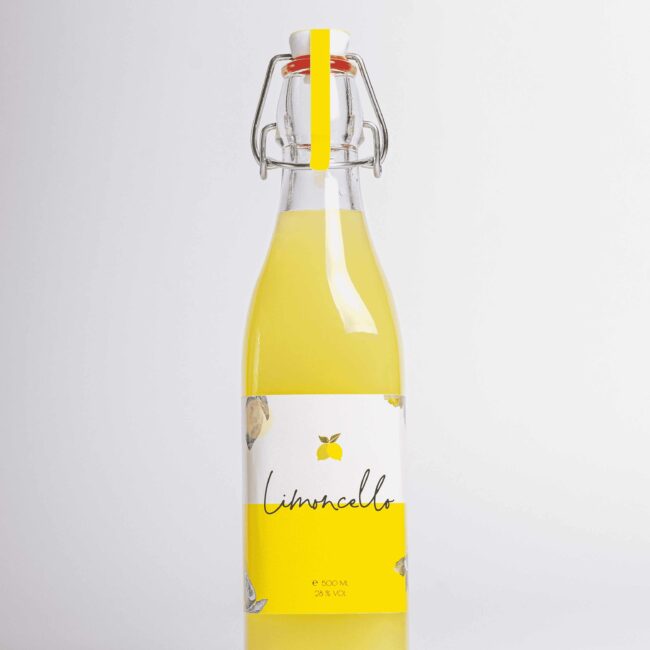 Limoncello fles geel